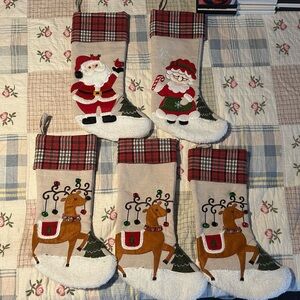 NWOT Christmas stocking set